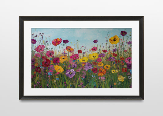 #1064: Digital Artwork - Wildflower Scene