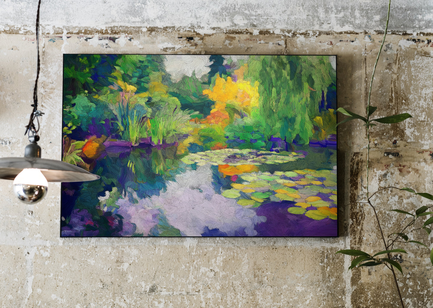 #1066: Digital Artwork - Lily pond