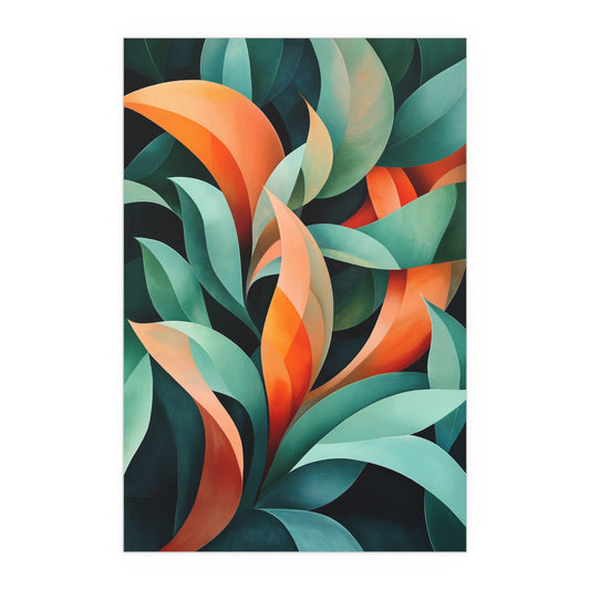 #1050: Silk Poster - Vibrant Botanical View