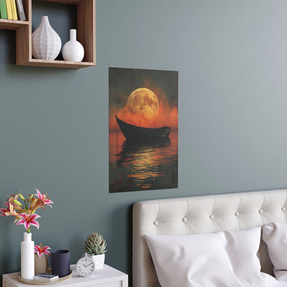 #1005: Silk Poster - Floating under Moonlight