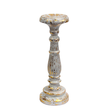 Medium Candle Stand - White Gold