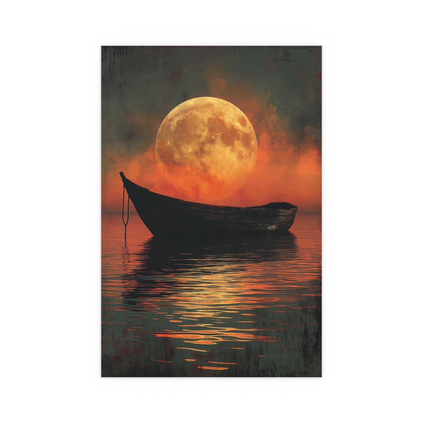 #1005: Silk Poster - Floating under Moonlight