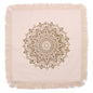 Lotus Mandala  Cushion Cover - 60x60cm - bronze