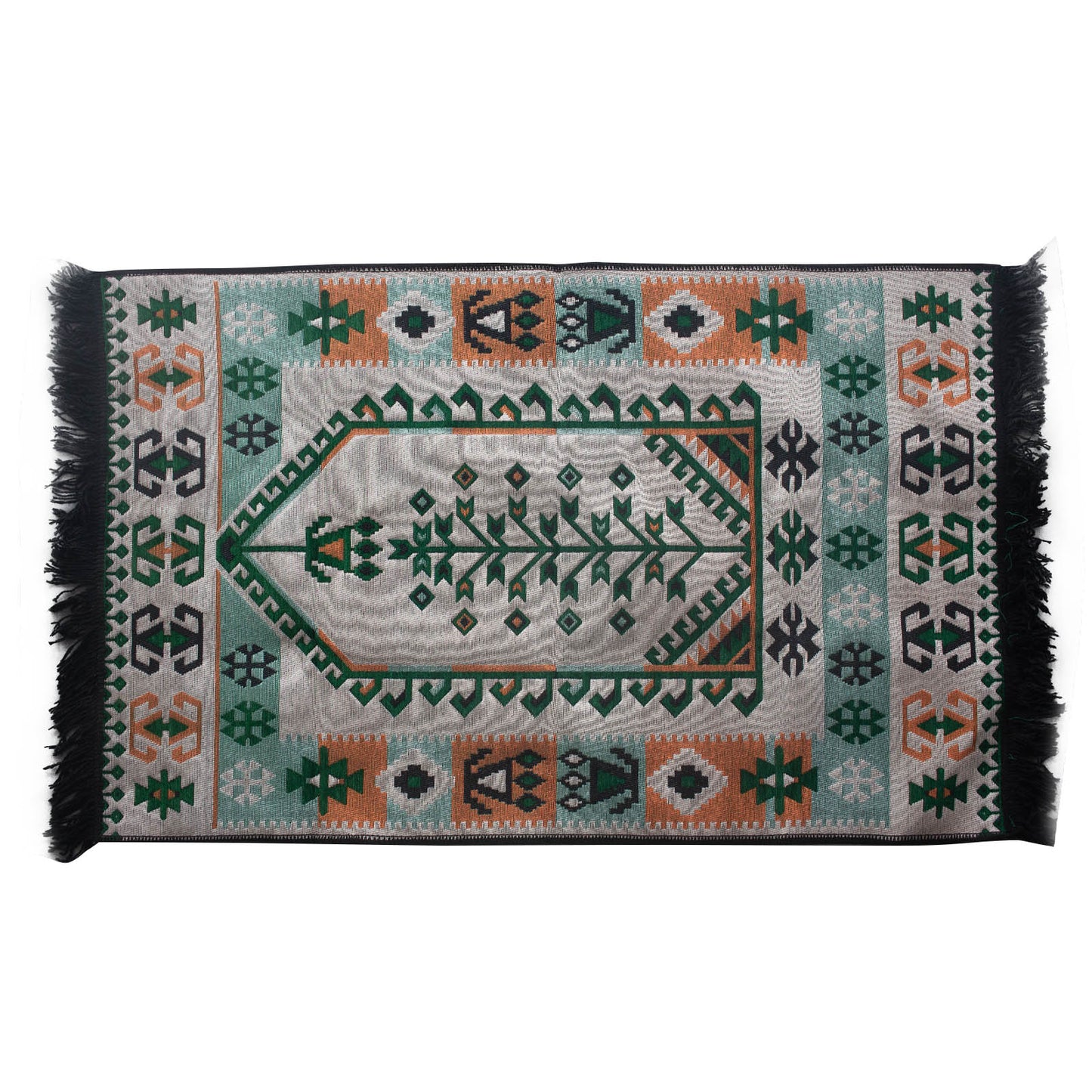 Kilim Rug 125x80 cm -  Green