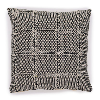 Classic Cushion Cover - Squares Grey - 40x40cm