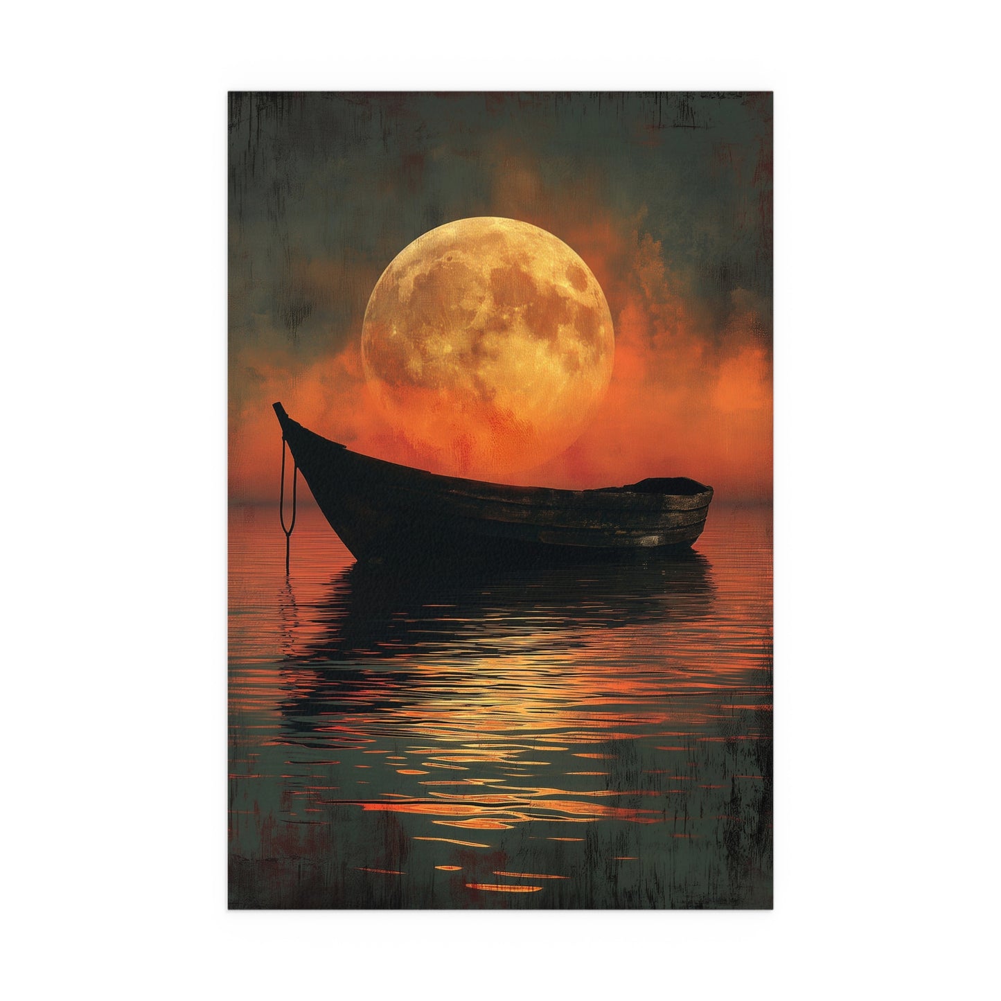 #1005: Silk Poster - Floating under Moonlight