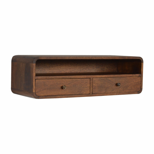 Floating Chestnut Open Console